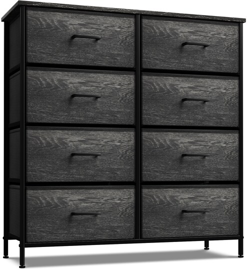 Sorbus Extra Wide Dresser Organizer With 8 Drawers - Large Storage Furniture for Bedroom, Hallway, Living Room, Nursery & Closet, Color: Rustic black | Michaels Sorbus Extra Wide Dresser Organizer With 8 Drawers - Large Storage Furniture for Bedroom, Hallway, Living Room, Nursery & Closet, Color: Rustic black | Michaels